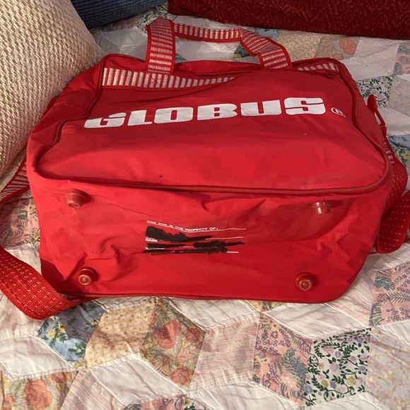 vintage Globus crossbody carry-on travel bag - Picture 6 of 7
